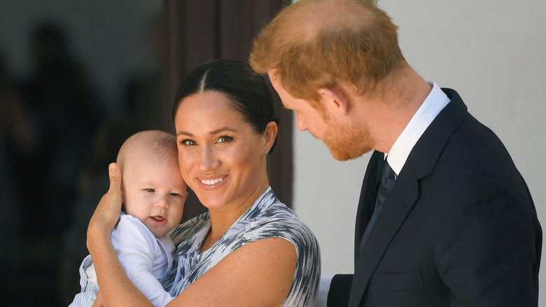 Baby Archie with Meghan Markle and Prince Harry