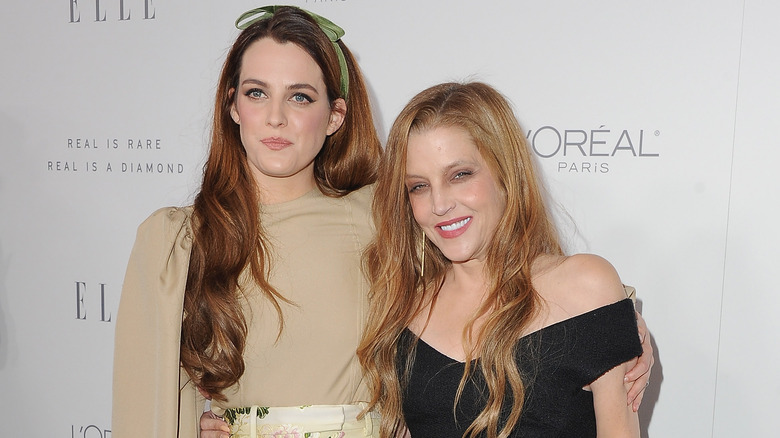 Riley Keough and Lisa Marie Presley