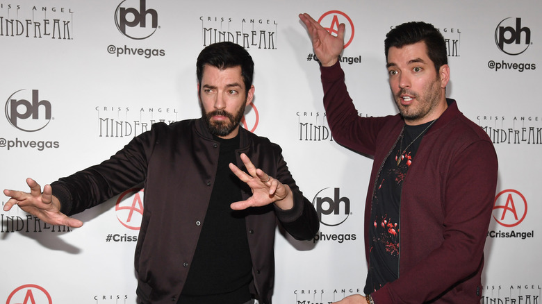 Drew and Jonathan Scott at event