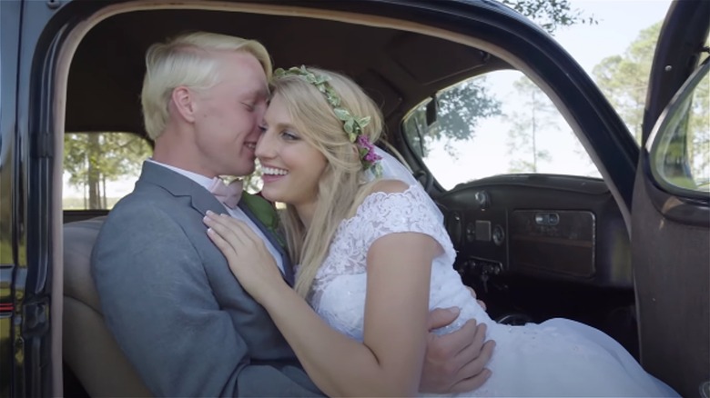 Ethan and Olivia Plath on their wedding day