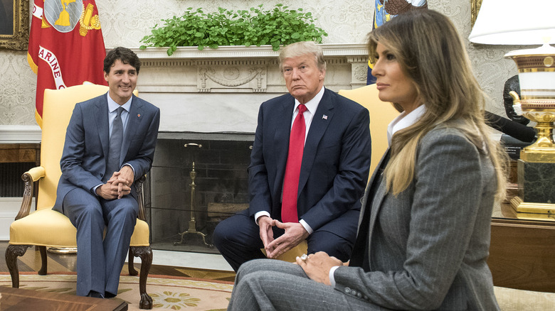 Trudeau Donald Melania Trump