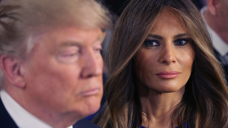 Melania Donald Trump side eye