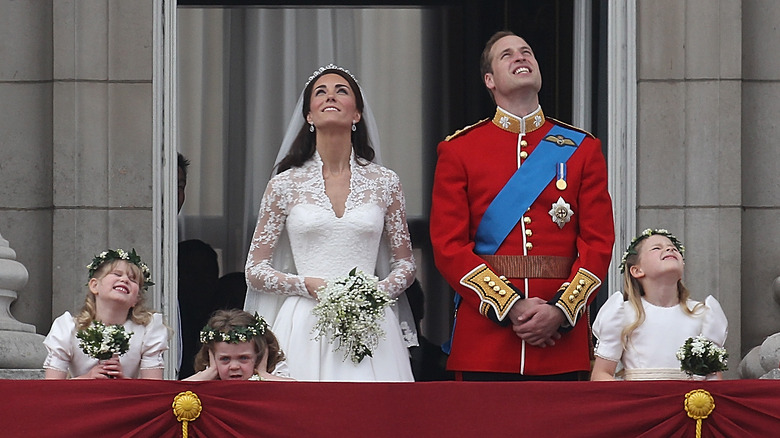 Royal wedding balcony 