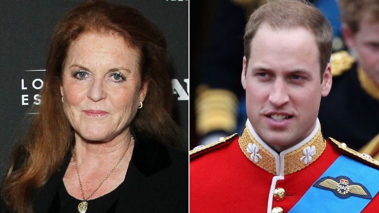 Sarah Ferguson and Prince William 