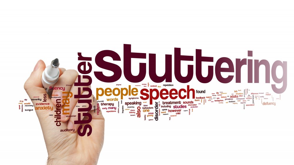 stuttering word cloud