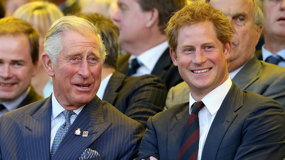 Prince Charles and son Prince Harry