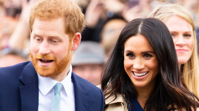 Prince Harry and Meghan Markle at a royal event