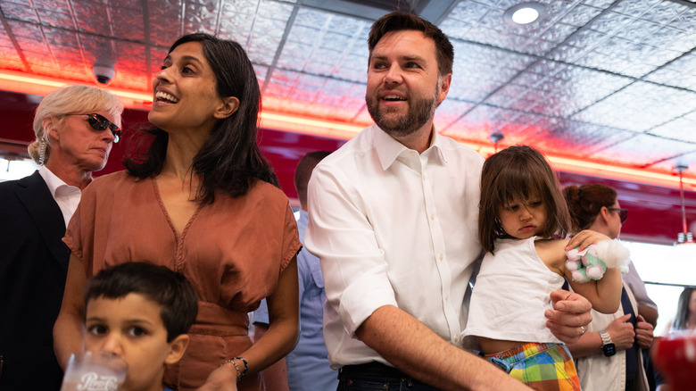 JD and Usha Vance with two of their three children