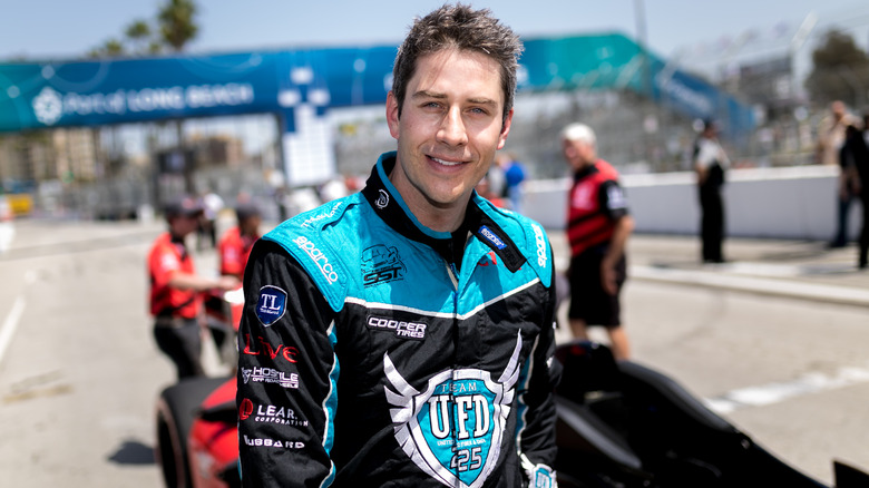 Arie Luyendyk Jr. posing