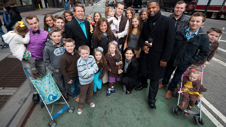 Duggar family posing