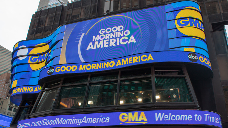 Good Morning America logo on building