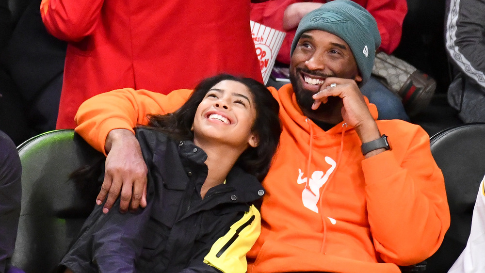 Kobe and Gianna Bryant orange hoodie