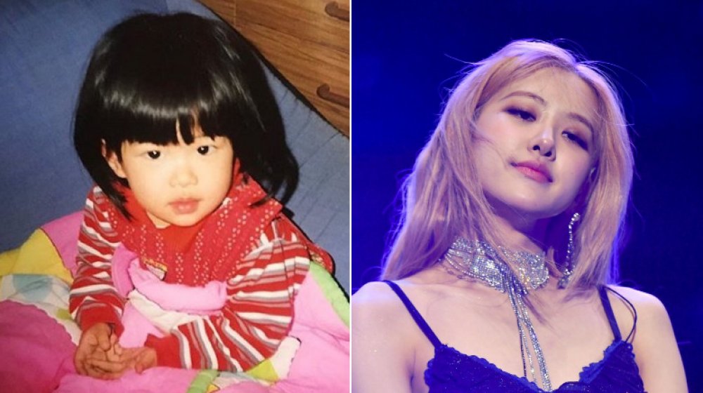 Rosé from Blackpink then and now