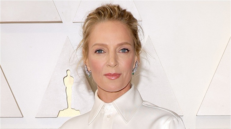 Uma Thurman at the Oscars