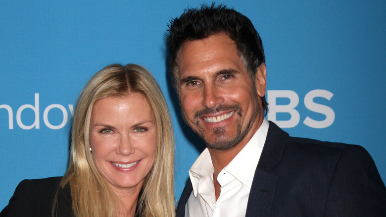 Katherine Kelly Lang and Don Diamont posing