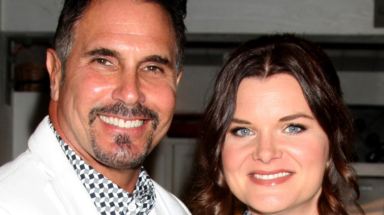 Heather Tom and Don Diamont posing
