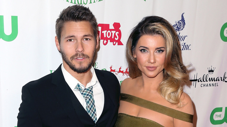 Scott Clifton and Jacqueline MacInnes Wood posing