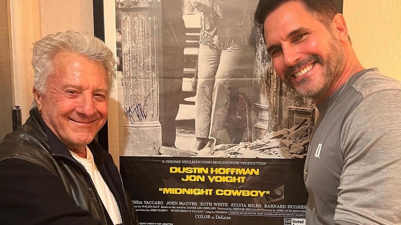 Don Diamont posing with Dustin Hoffman