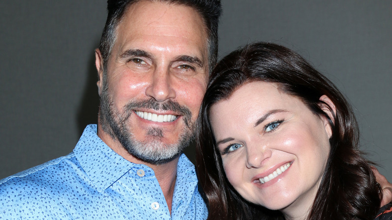 Don Diamont and Heather Tom smiling