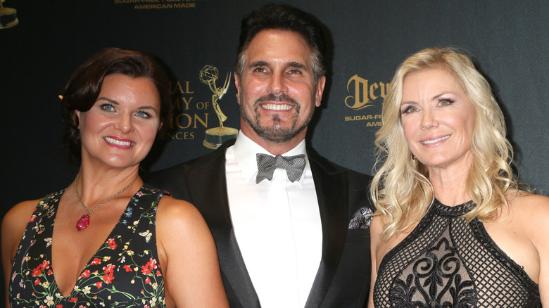 Heather Tom, Don Diamond, and Katherine Kelly Lang smiling