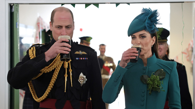 William and Catherine enjoying a Guinness 