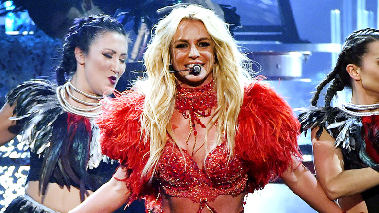 Britney Spears performing