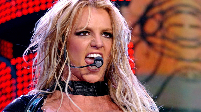 Britney Spears performing 