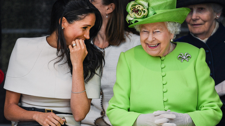 Queen Elizabeth with Meghan Markle