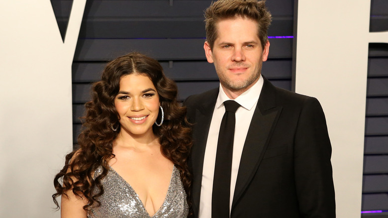 America Ferrera and Ryan Piers Williams posing 