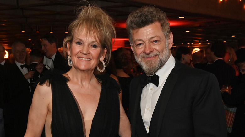 Lorraine Ashbourne and Andy Serkis