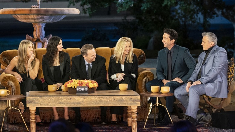 The cast of Friends participate in the reunion special