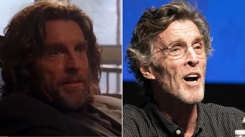 John Glover then and now, split image