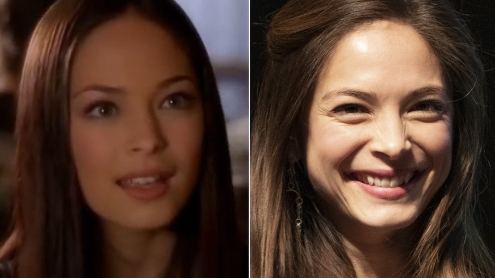 Kristin Kreuk then and now, split image