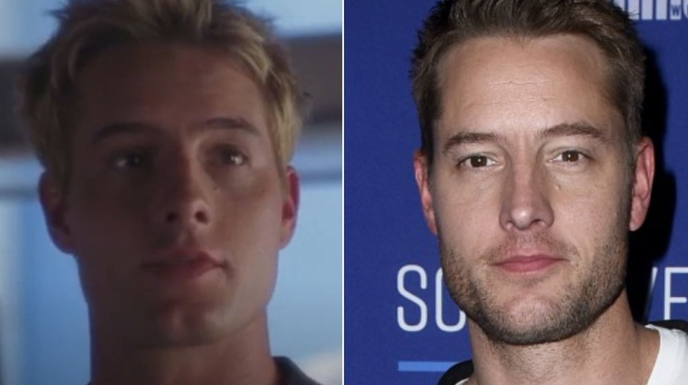 Justin Hartley then and now, split image