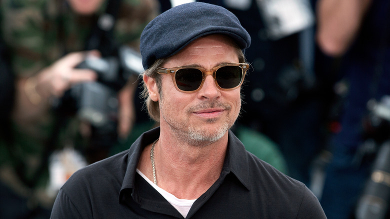 Brad Pitt at a photo call for "Once Upon a Time In Hollywood"