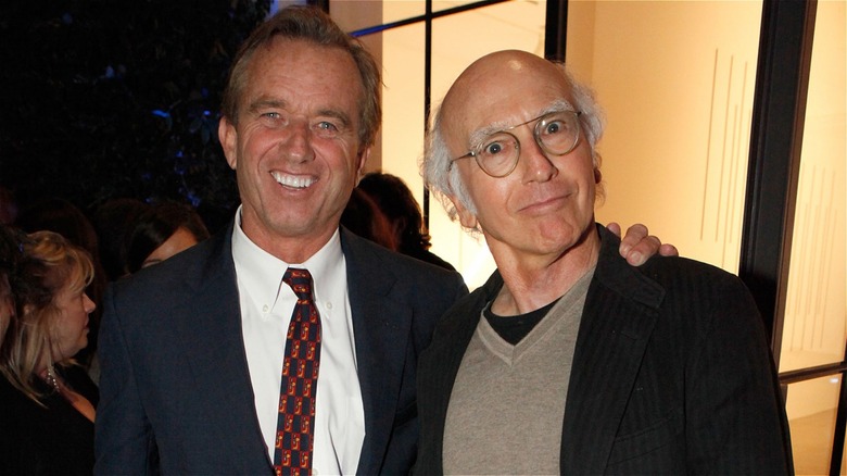 Larry David and RFK Jr. posing together