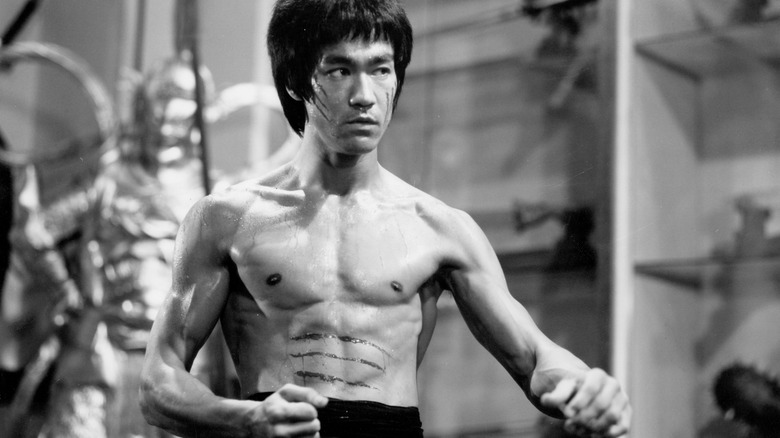 Bruce Lee black and white