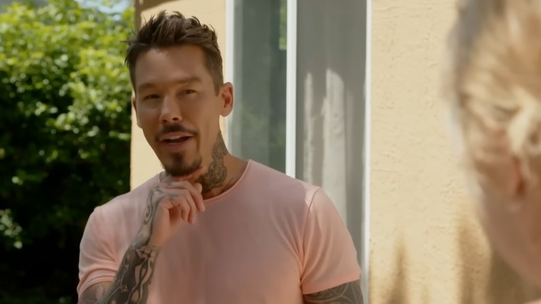 David Bromstad touching chin on "My Lottery Dream Home"