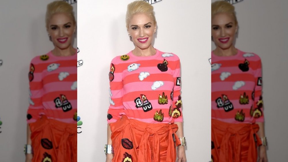 Gwen Stefani at the premiere for The Voice season 7. 