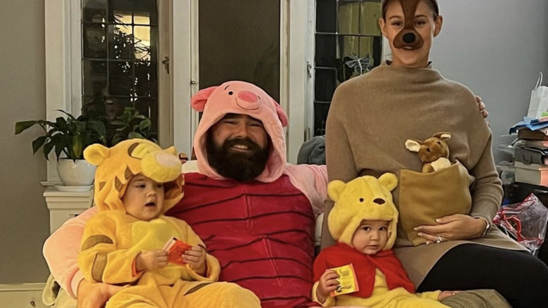 Jason and Kylie Kelce with their daughters