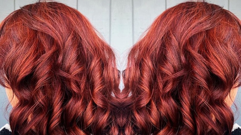 red toned cherry coke hair