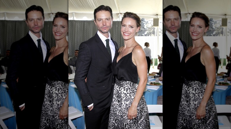 KaDee Strickland and Jason Behr at the Rape Foundation Annual Brunch in Beverly Hills, 2019.