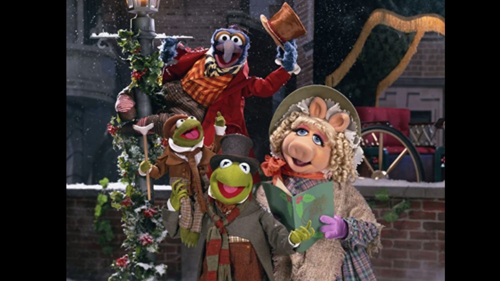 A shot of the muppets in Muppet Christmas Carol
