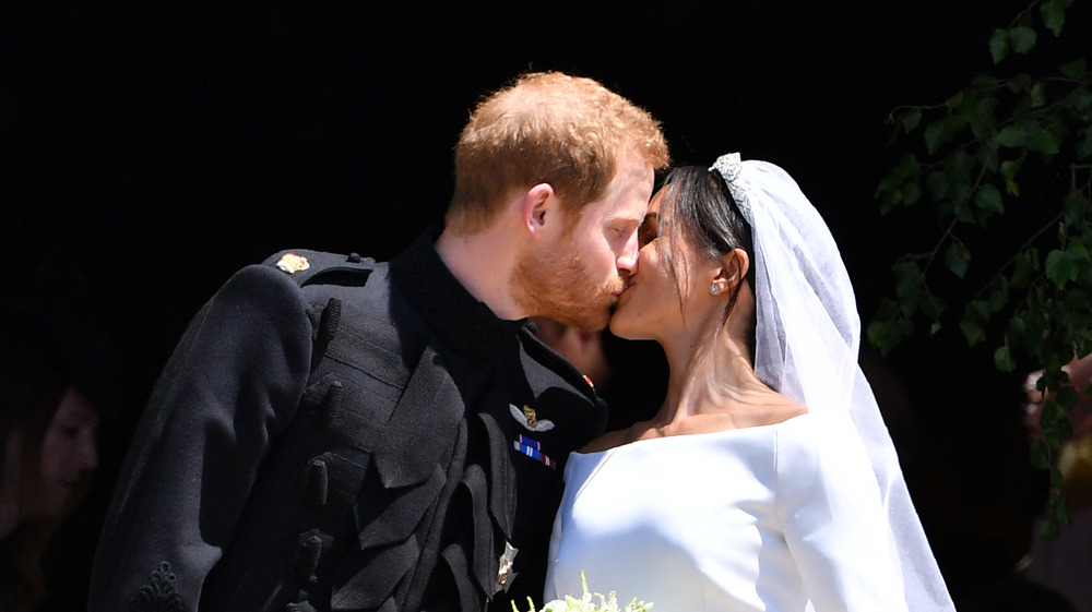 Meghan and Harry at St George's Chapel in Windsor