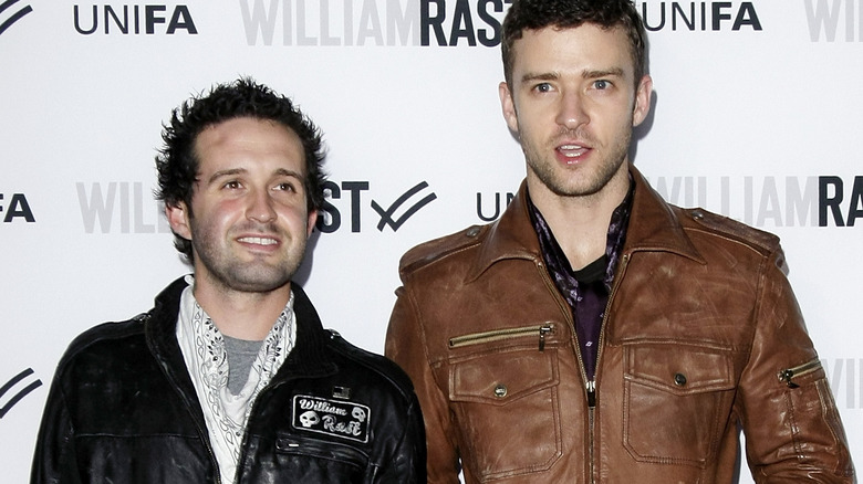 Trace Ayala and Justin Timberlake at William Rast event 