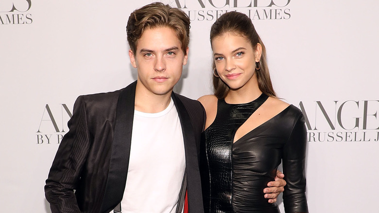 Dylan Sprouse and Barbara Palvin smiling