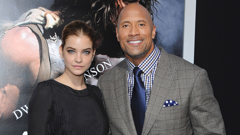 Barbara Palvin and Dwayne "The Rock" Johnson