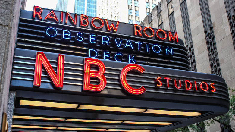 The NBC Studios marquee