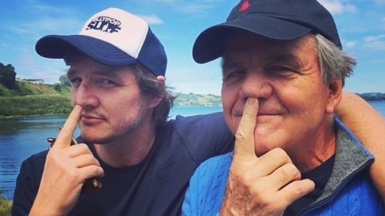 Pedro Pascal with his dad