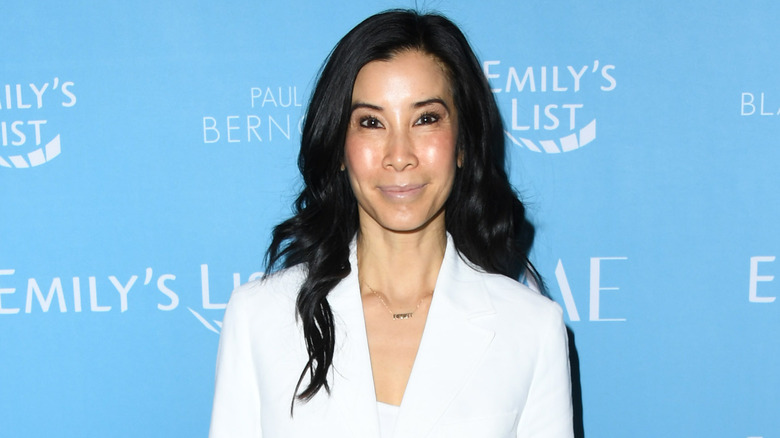 Lisa Ling wearing white